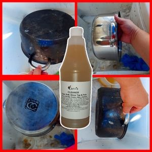 2 botellas de Caro's Cleaner Oven, Grill, Stove top & Pots / Limpiador de Hornos
